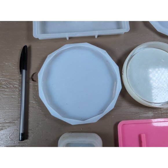 Lot of 8 Silicone Shape Molds/Moulds for Resin or Craft - Picture 4 of 9